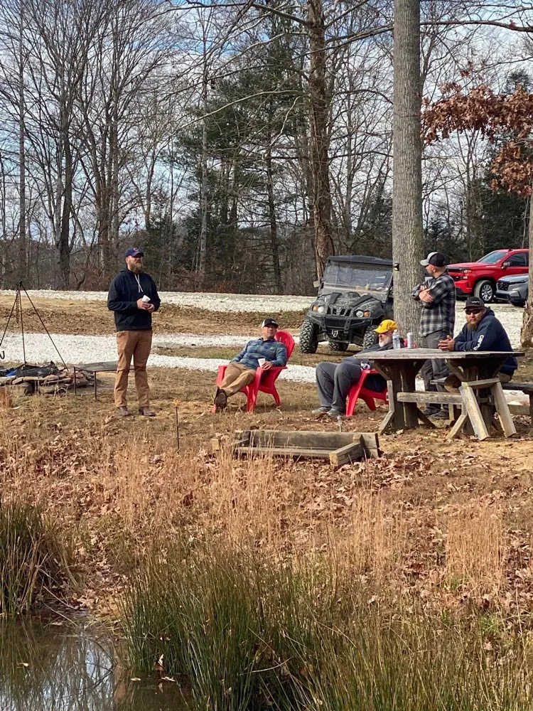 Team Orthos service members during a Warrior Ridge veterans reconnection retreat