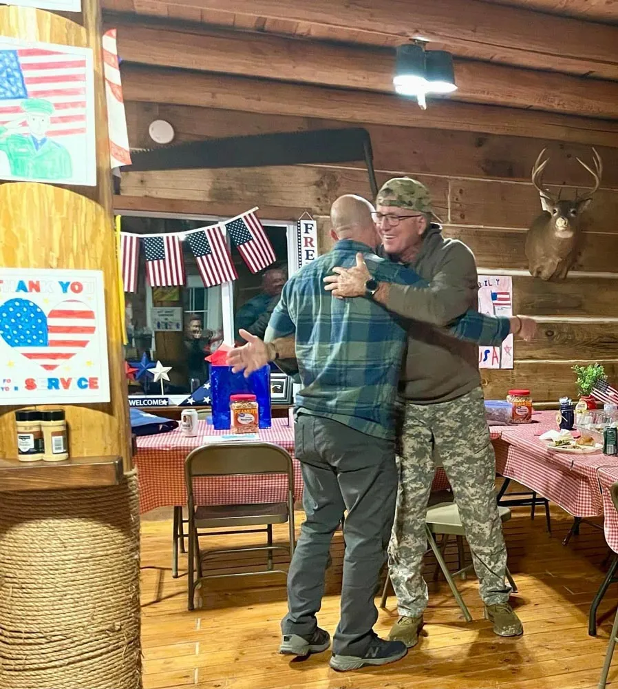 Team Orthos service members during a Warrior Ridge veterans reconnection retreat