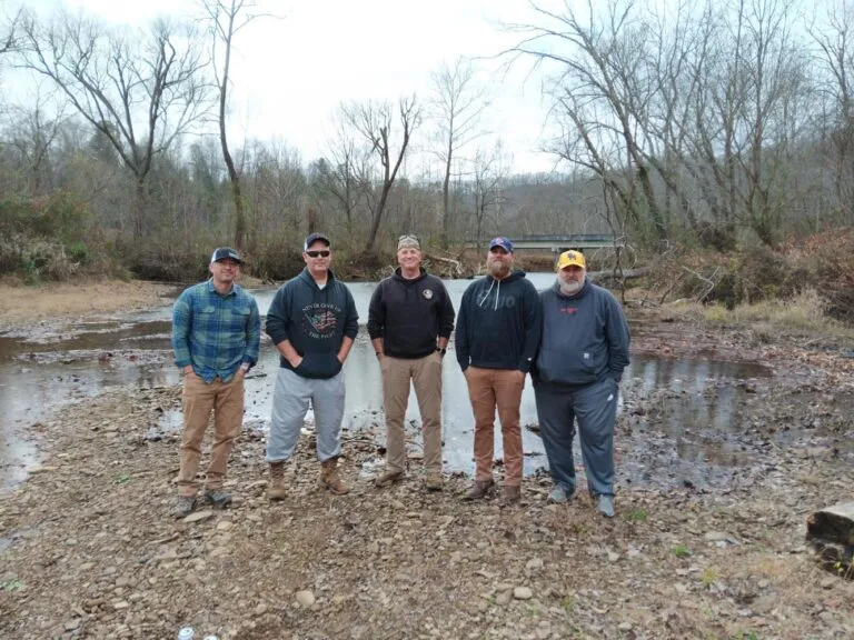 Team Orthos veterans together at a Warrior Ridge reconnection retreat in Kentucky