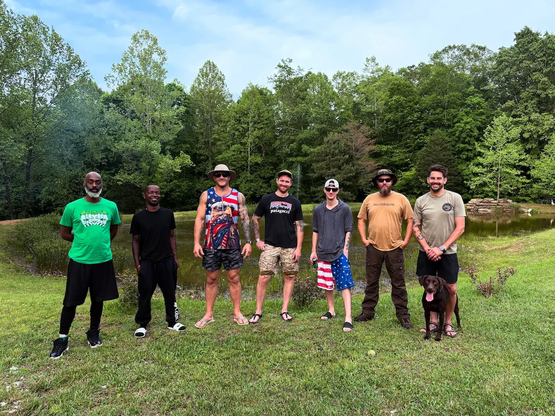 Combat veterans reconnecting at a Warrior Ridge retreat