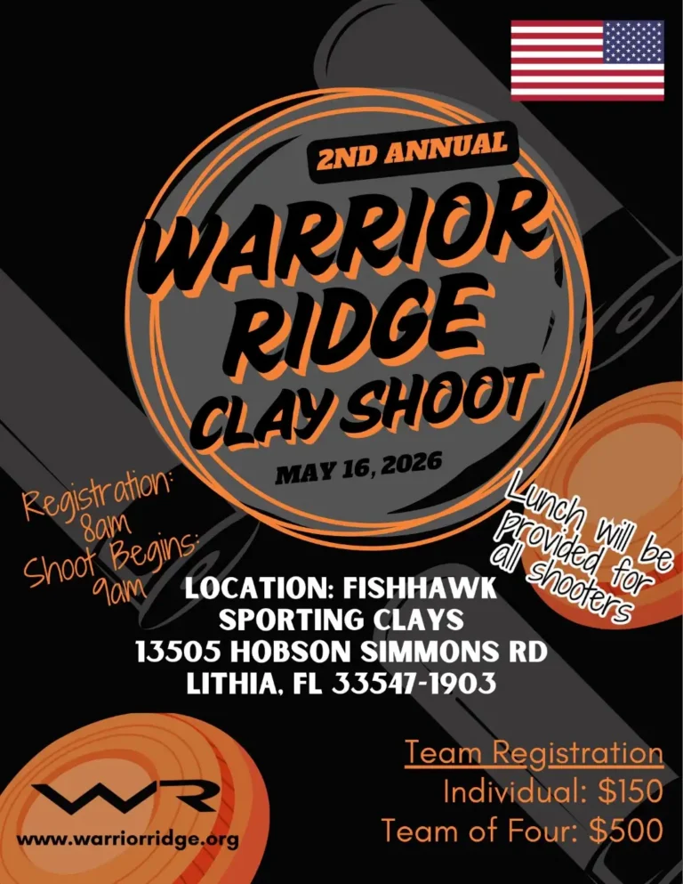 nd annual warrior ridge clay shoot flyer