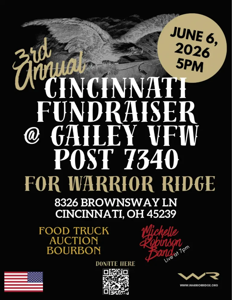 cincinnati fundraiser warrior ridge veterans nonprofit