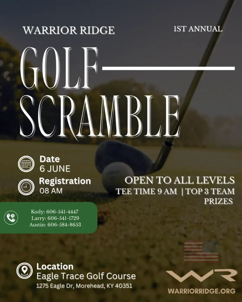 warrior ridge st annual golf scramble morehead ky